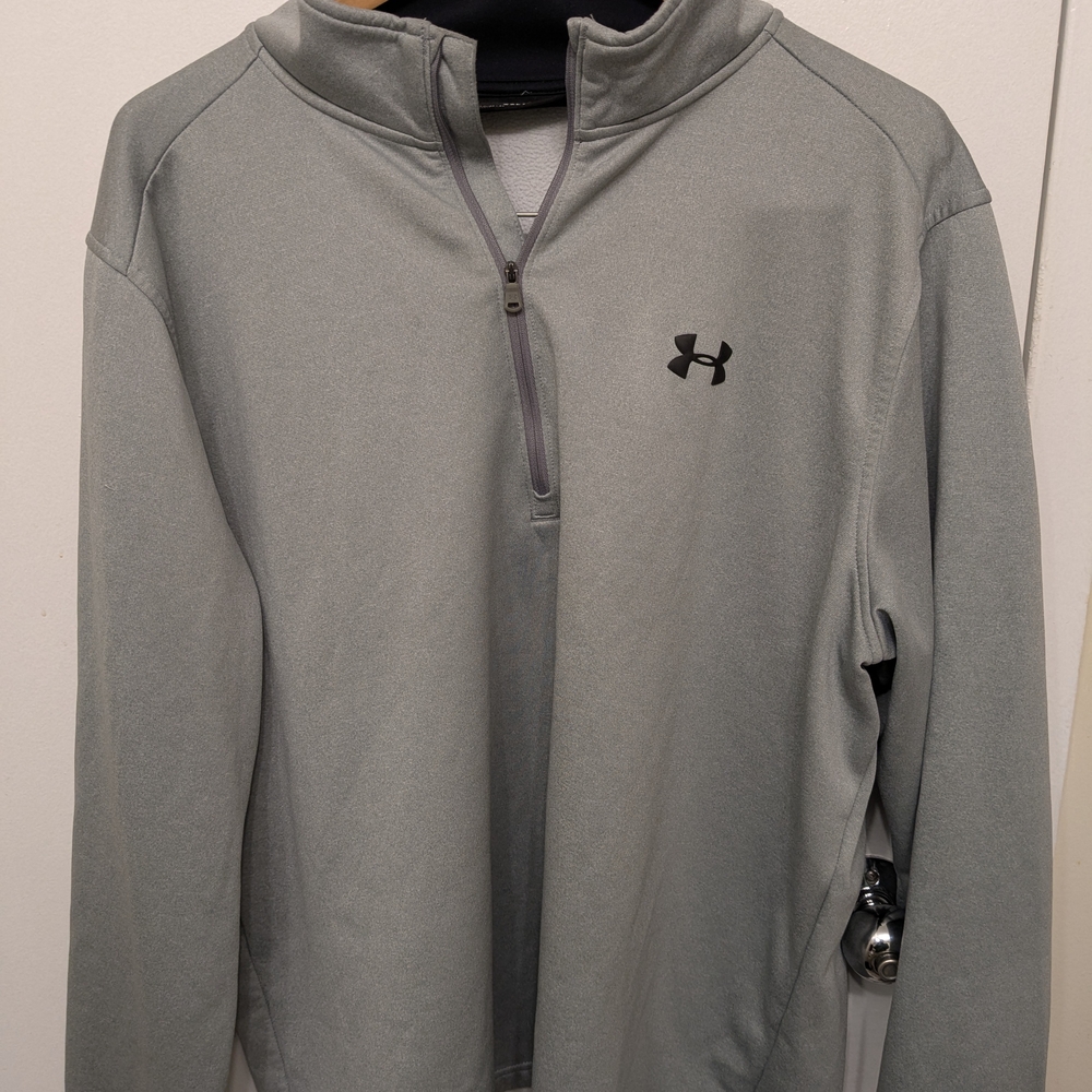 Under Armour Gray Performance Jacket with Lightweight Fabric and Relaxed Fit